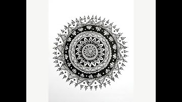 Zentangle Mandala - Time lapse video
