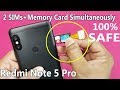 Xiaomi Redmi Note 5 PRO - Dual sim & SD Card Simultaneously || How to Use 2 Sims and SD Card