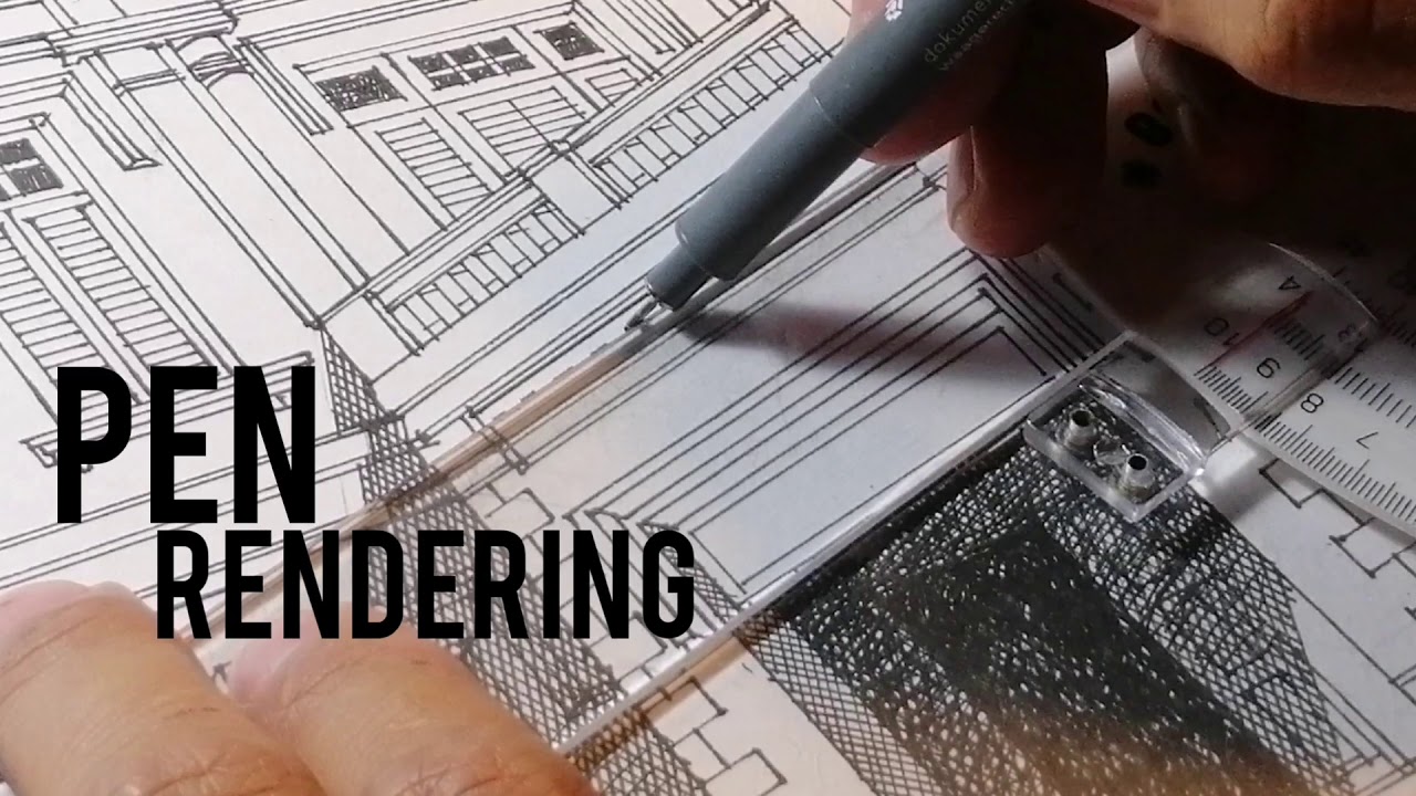 Pen rendering. Detail. Jomaithir - YouTube