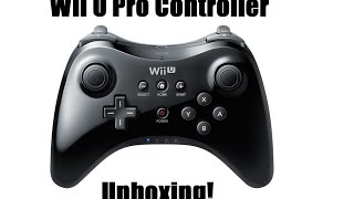Official Nintendo Wii U Pro controller Unboxing