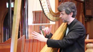 J.S Bach - Lute Suite, BWV 996 performed on harp by Josh Layne