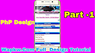 WapKw.Com Full Website HD Design Tutorial || PhP Style Design In WapKw.Com