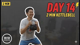 Kettlebell Squat Workout (2-Minute Quick Home Exercise) | Day 14