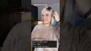 AVA MONO PART by #ellenwille from MODIXX COLLECTION in POLAR SILVER SHADED #wiglove