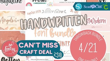 Best of Handwritten Fonts 2022 from So Fontsy!