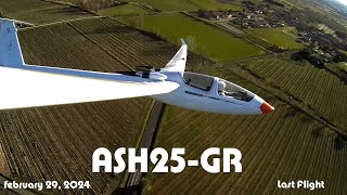 ASH25-GR  Last Flight
