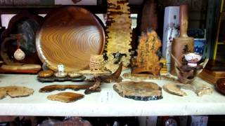 通販　木製花台　山野草　花瓶　花器　【飛騨の杢工房・三光工堂】