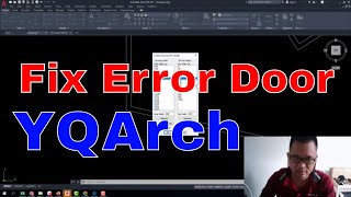 Fix error double door into single door YQArch plugin in AutoCAD