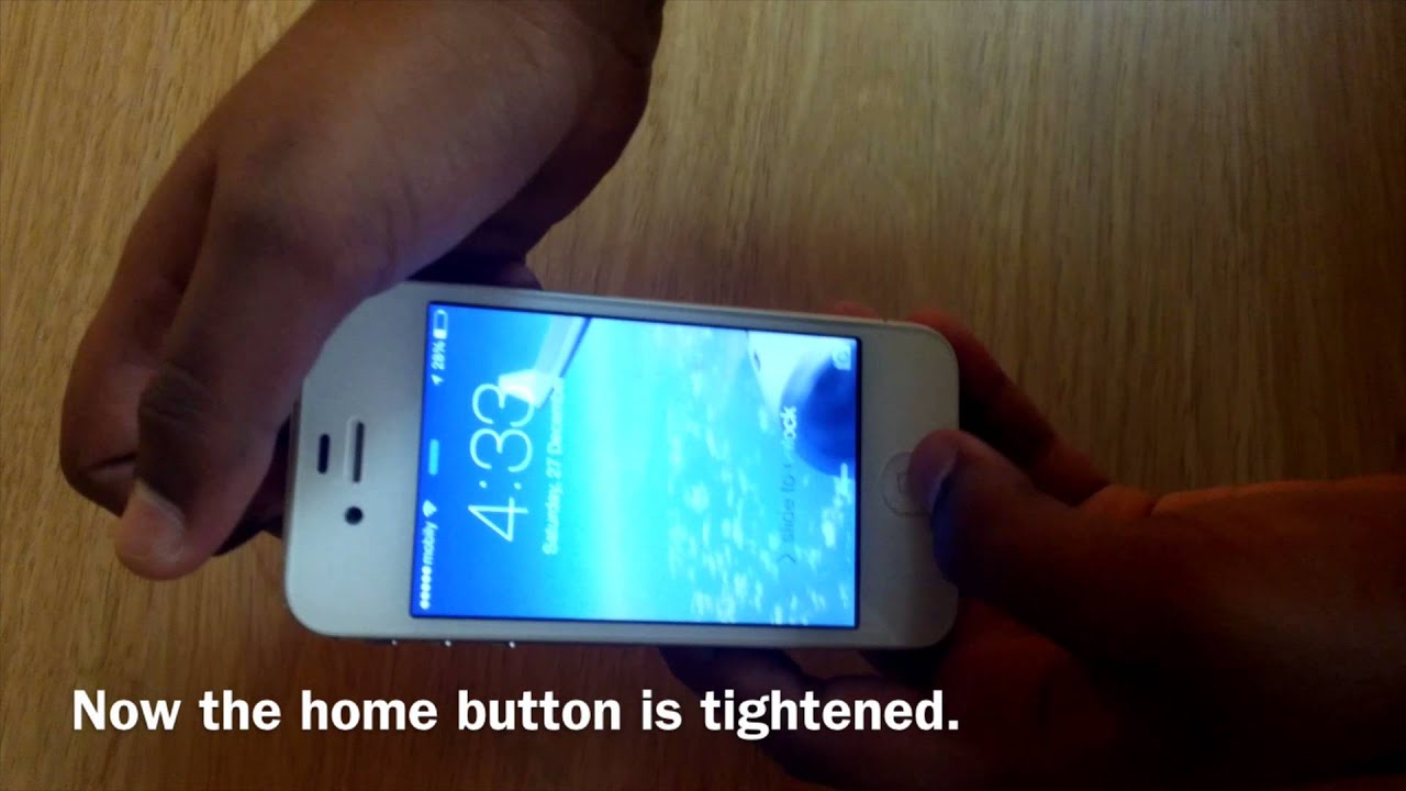How To Tighten Your iPhone's Home Button !! - YouTube
