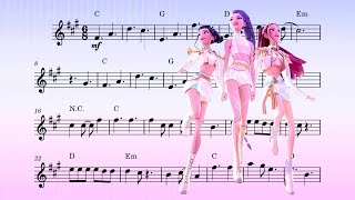 Easy Bb Clarinet Sheet Golden - Kpop Demon Hunters