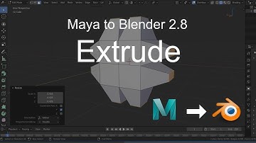 M2B | Blender 2.8 - Maya Extrude + Individual Faces