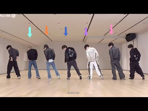 'No Doubt' ENHYPEN Dance Practice Mirrored 5 Members Version Guide Arrows [4K]