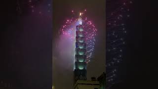 New Year's Eve Fireworks at a Skyscraper