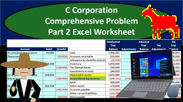 C Corporation Comprehensive Problem Part 2 Excel Worksheet Comp 2