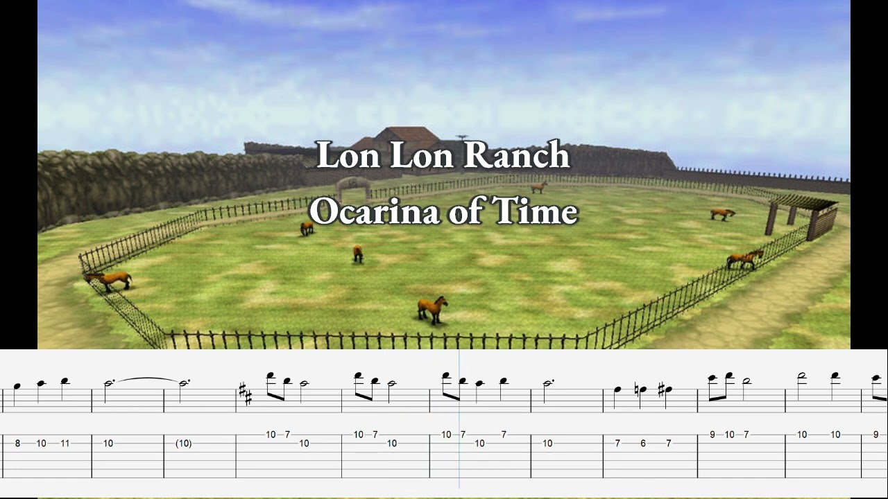 Ocarina of Time Lon Lon Ranch (Guitar Tab) YouTube