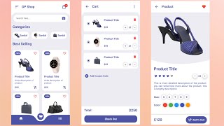 Shopping App UI Design in Flutter - E-Commerce App UI Design Flutter