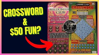 Crossword & $50 Fun?!💰Corner Cash and Millionaire Club Kentucky Lottery Tickets!💥Chasing Big Wins!