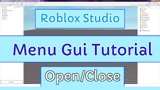 Roblox Studio Gui Open Close Tutorial Customizing A Menu And Creating A Menu Button Youtube - can't click on textbuttons roblox