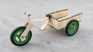 How to Make Matchstick Rikshaw | माचिस की तिलिओ का रिक्शा