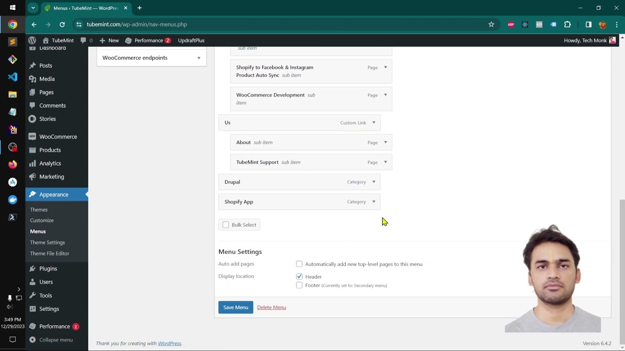 How to Remove Wordpress Menu Item