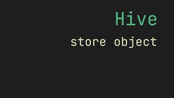 FLUTTER Hive store object | TypeAdapter