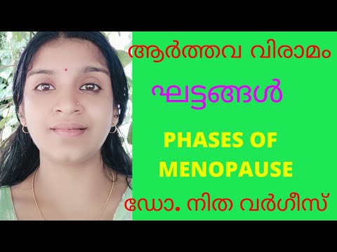 ആർത്തവവിരാമം - ഘട്ടങ്ങൾ/PHASES OF MENOPAUSE