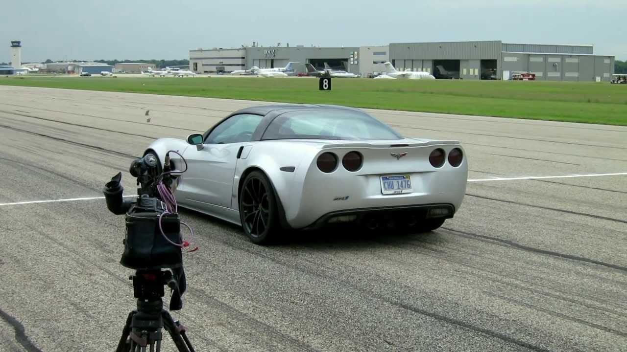 Corvette ZR1 Launch with PTM (Performance Traction Management) and no