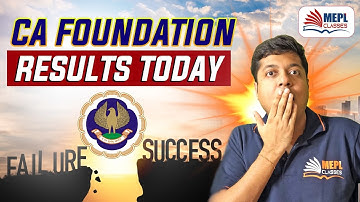 BREAKING NEWS- CA FOUNDATION RESULTS TODAY ?😱  | MEPL- MOHIT AGARWAL