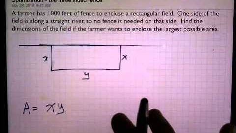 Optimization 1 three sided fence