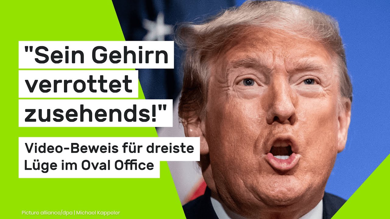 Trump dement und senil?: "Sein Gehirn verrottet zusehends!" Beweis für dreiste Lüge im Oval Office