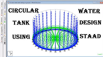 DESIGN OF CIRCULAR WATER TANK  USING STAAD PRO