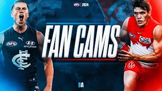 Fan Cams | Carlton v Sydney | AFL Round 10, 2024