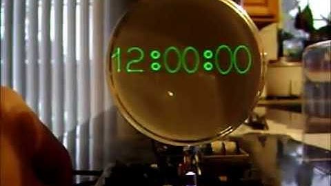 Oscilloscope clock analog scope OSC4.7 III demo