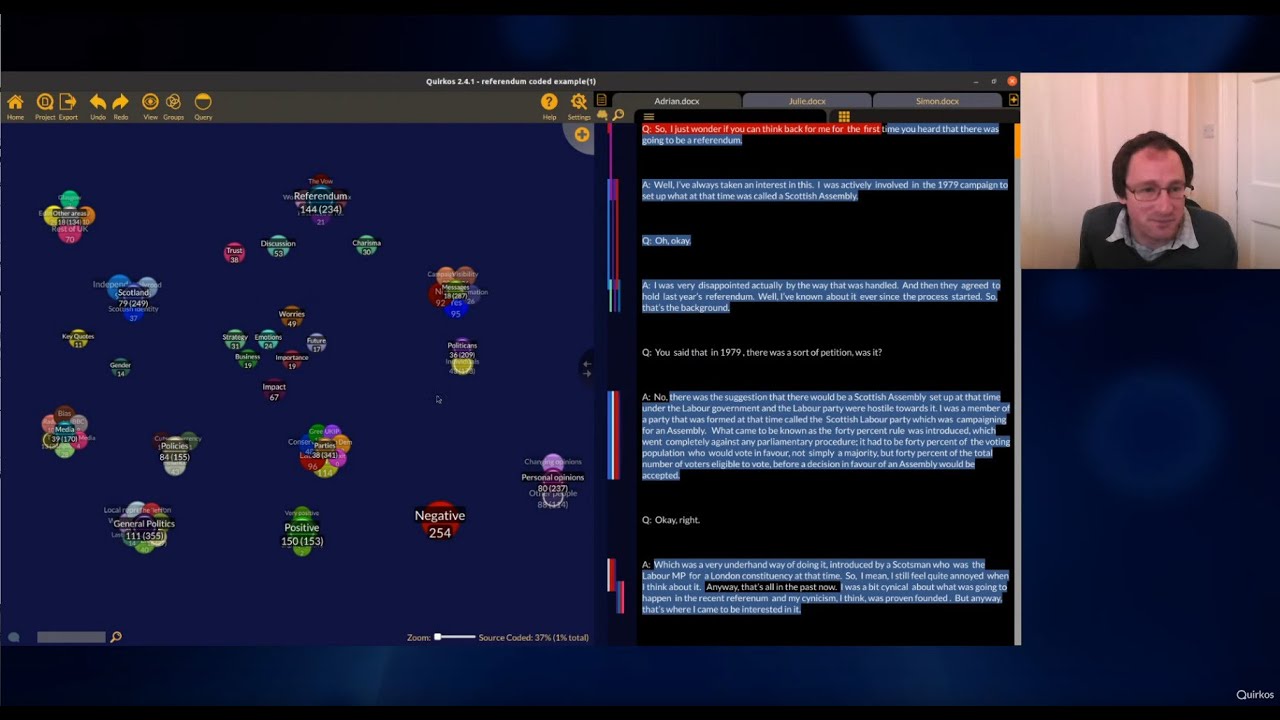 Learning Quirkos for Qualitative Analysis - Webinar (Tue 13th July 2021)