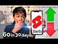 I posted 60 youtube shorts in 30 days and the results were shocking