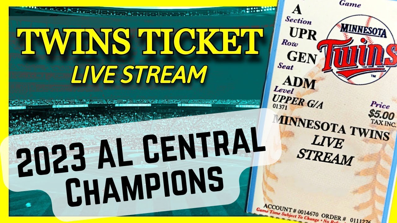 Twins Clinch! Twins Ticket Live Stream 9/22 YouTube