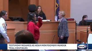 Kayla Montgomery resumes testimony at Adam Montgomery murder trial