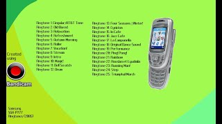 Samsung SGH-P777 Ringtones (2005) on MCP-MA7! | FIRST PART ONLY! | COMPLETE 25 RINGTONES!