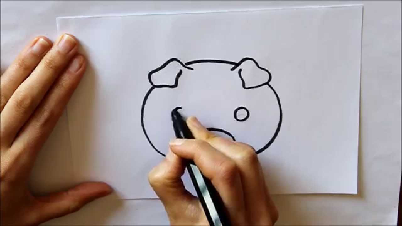 Cómo dibujar un Cerdito Dibuja Conmigo Dibujos de Animales - thptnganamst.edu.vn