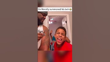 the way he called his twin🤣#fyp #shorts #twins #singer #funny