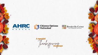AHRC Nassau CEO Shares Special Thanksgiving Message