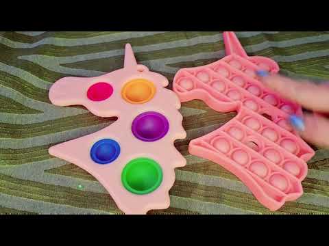 ASMR SATISFYING UNICORN RAINBOW/ DIY PUSH POP BUBBLE/ SIMPLE DIMPLE