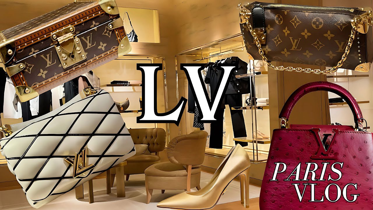 LOUIS VUITTON Inside : NEW Collection! What do you think about the ostrich bag? | Paris Fashion Vlog