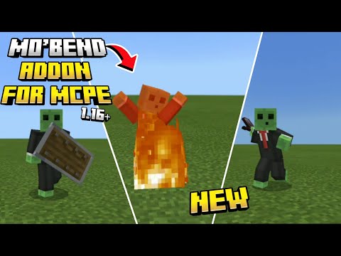 MCPE New Player Animation Addon V0.5.2!!! | Minecraft Mo'Bends 1.16+