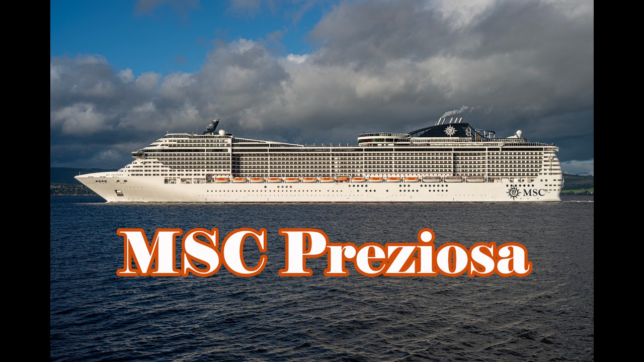 MSC Preziosa departs Greenock, Scotland - September 2026