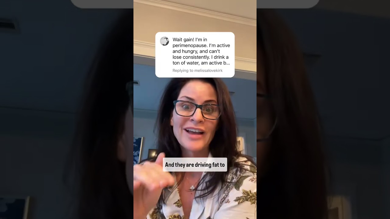 Why you haven't changed anything but you are gaining weight in perimenopause. Link in description