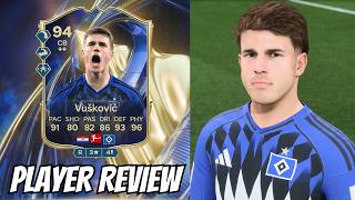 96 PHYSICAL!🔥 94 TOTS Vuskovic Player Review EA FC 26