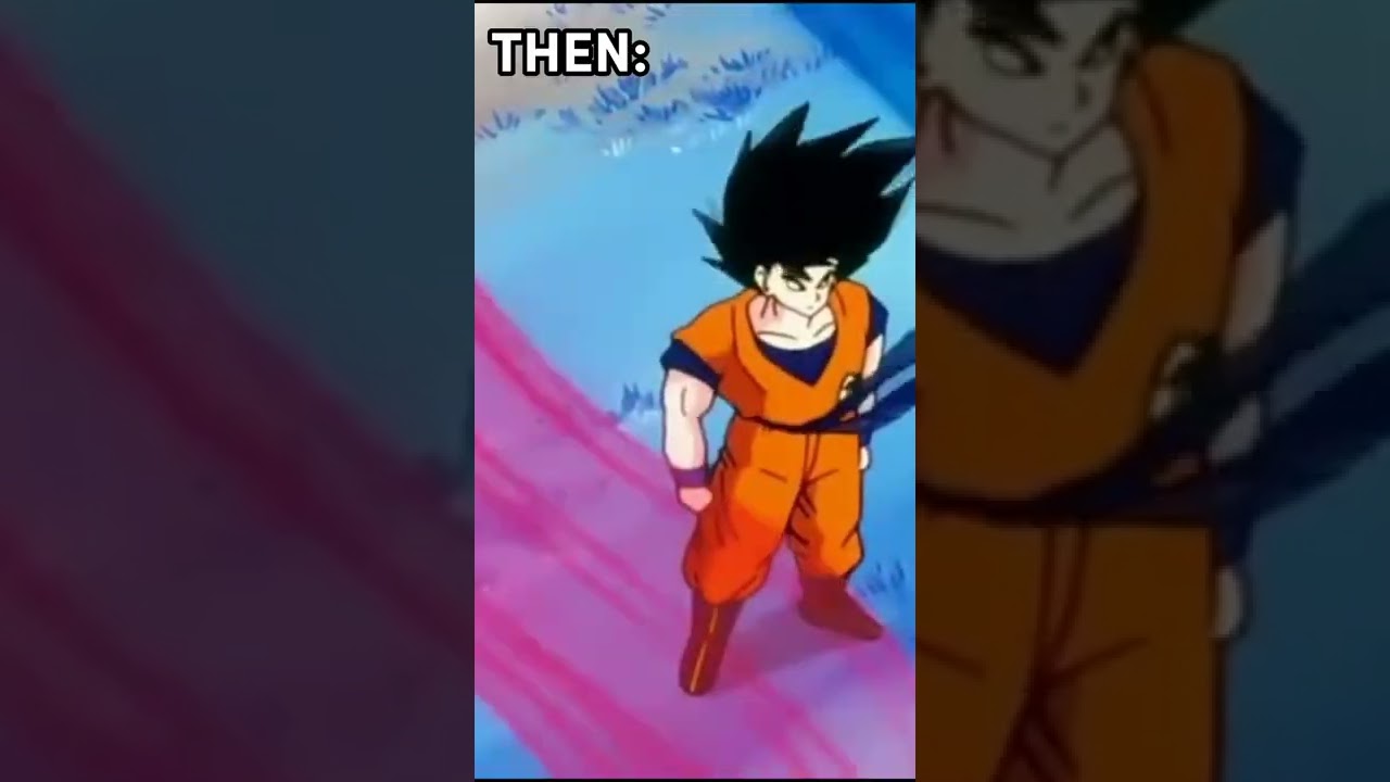 Goku dodge attacks now and then 