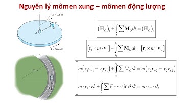 [CƠ LÝ THUYẾT ĐỘNG LỰC HỌC]BÀI TẬP 3.3.5: Nguyên lý Mômen Xung-Mômen Động lượng cho chất điểm