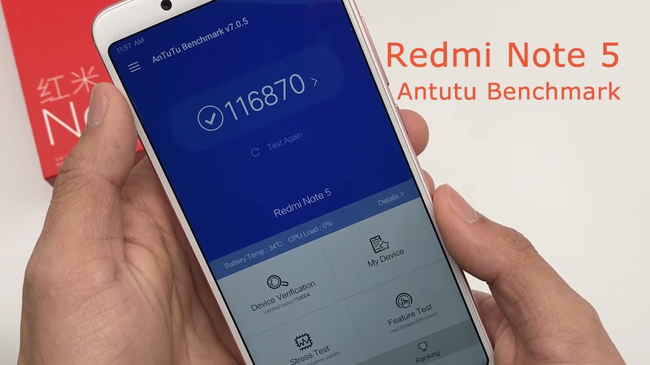 Xiaomi Redmi Note 5a Antutu